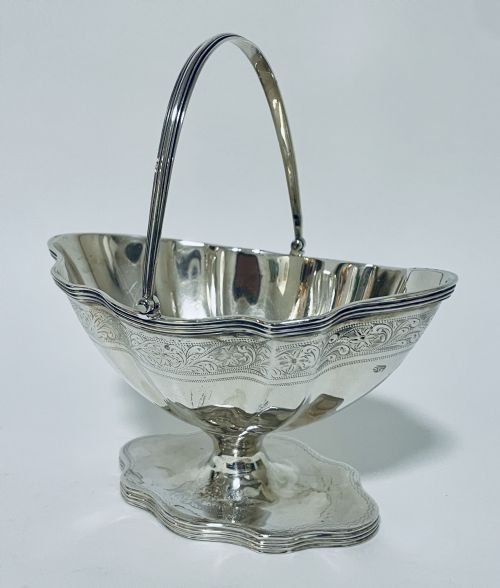 Antique Sterling Silver Sugar Basket by Garrard