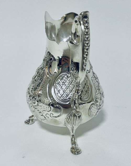 fig 1. Antique Victorian Solid Silver Cream Jug