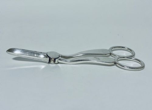 fig 1. Antique Solid Silver Grape Scissors