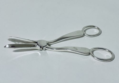Antique Solid Silver Grape Scissors