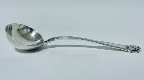 Antique Georgian Solid Silver Kings Pattern Ladle