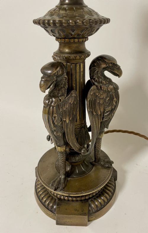 fig 1. Antique Bronze Table Lamp