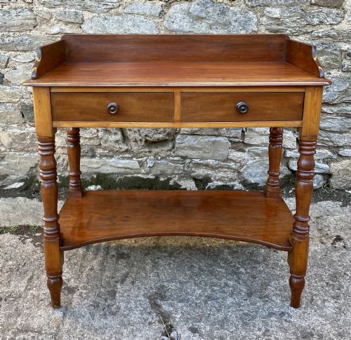Antique Victorian Mahogany Washstand Table