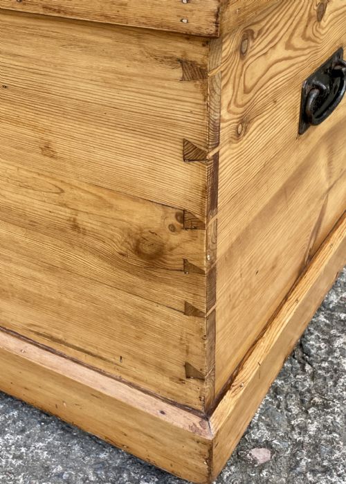 fig 1. Large Antique Pine Blanket Box