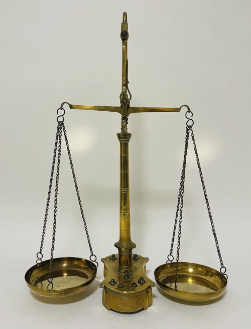 Antique Brass Balance Scales