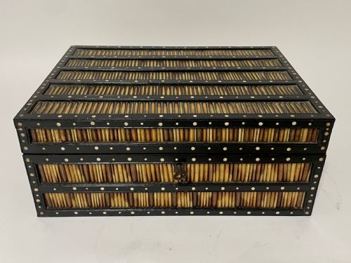 Antique Anglo-indian Porcupine Quill Box