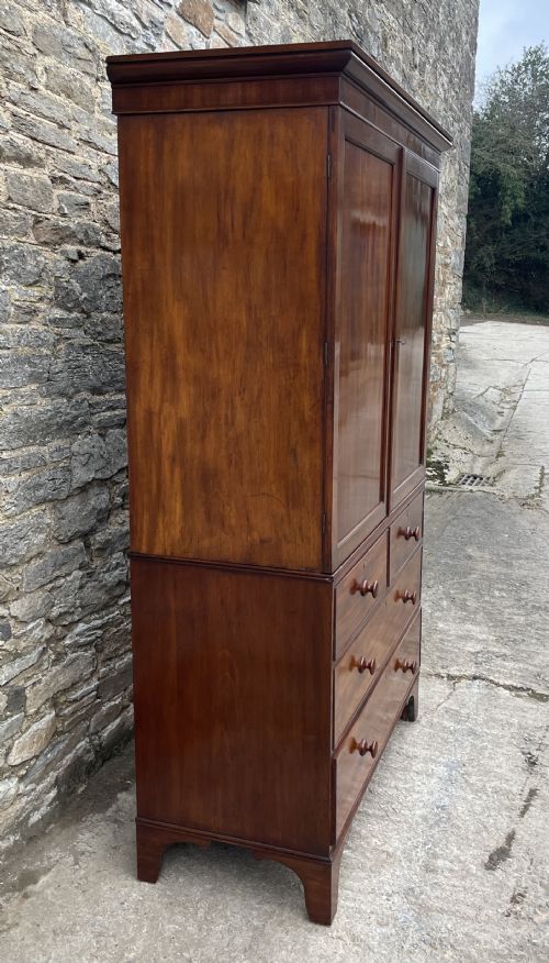 fig 2. Victorian Mahogany Linen Press