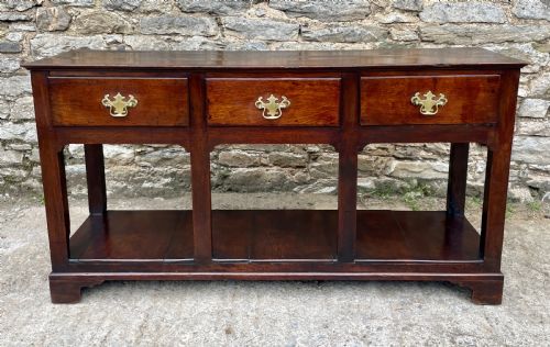Georgian Oak Potboard Dresser Base