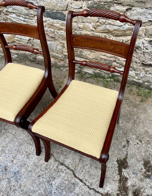 fig 2. Set of 4 Regency Mahogany Dining Chairs
