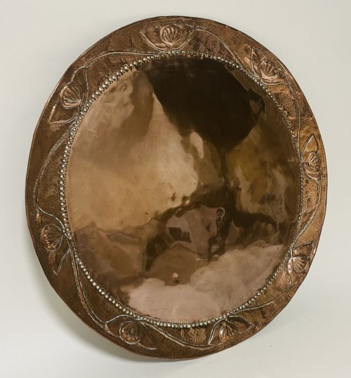 Arts and Crafts Copper Charger John Pearson