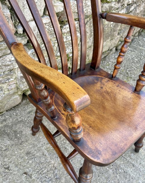 fig 2. Antique Farmhouse Lathe Back Chair
