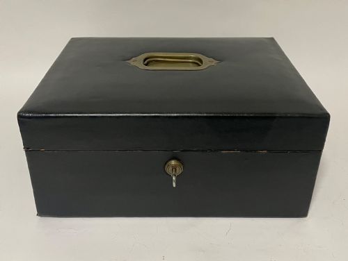 Victorian Leather Document Box