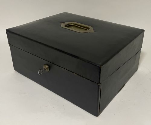 fig 1. Victorian Leather Document Box