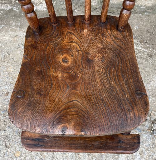 fig 2. Antique Elm Seated Childs Chair