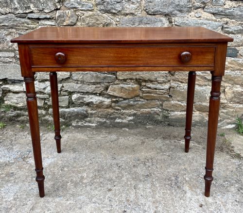 fig 1. Late Georgian Mahogany Side Table