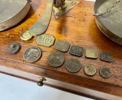 fig 1. Antique De Grave Apothecary Scales