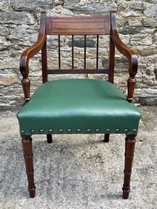 fig 1. Regency Mahogany Desk Chair