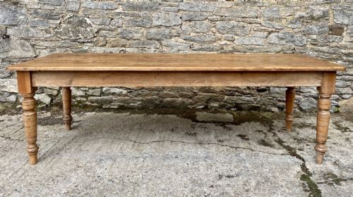 fig 2. Large Victorian Pine Farmhouse Table