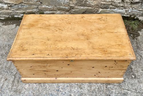 fig 2. Antique Stripped Pine Blanket Box
