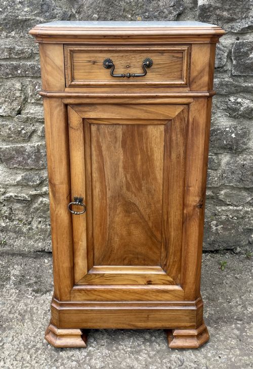 fig 1. Antique French Marble Topped Pot Cupboard