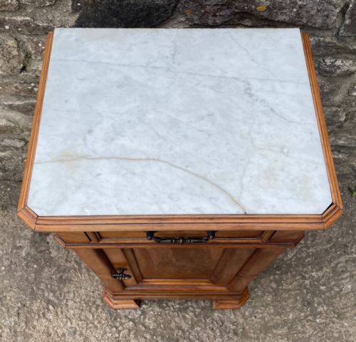 fig 2. Antique French Marble Topped Pot Cupboard