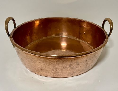 Large Victorian Copper Jam Pan