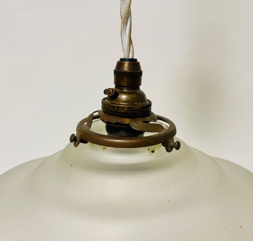 fig 2. Antique French Rise and Fall Lamp