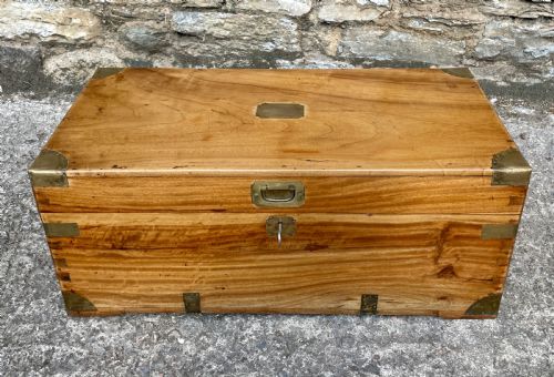 Antique Camphor Military Box