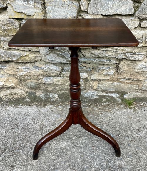 fig 1. Georgian Oak Tilt Top Wine Table