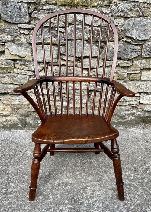 fig 1. Antique Westcountry Stick Back Windsor Chair