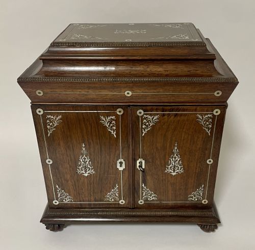 fig 1. William IV Rosewood Pagoda Table Cabinet