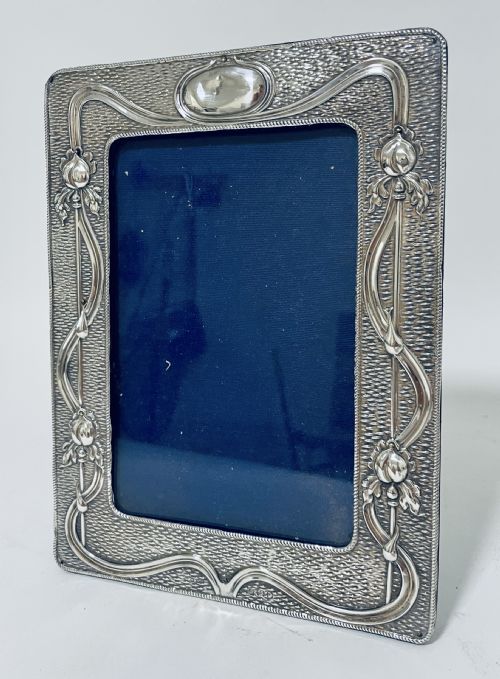 Art Nouveau Silver Photo Frame