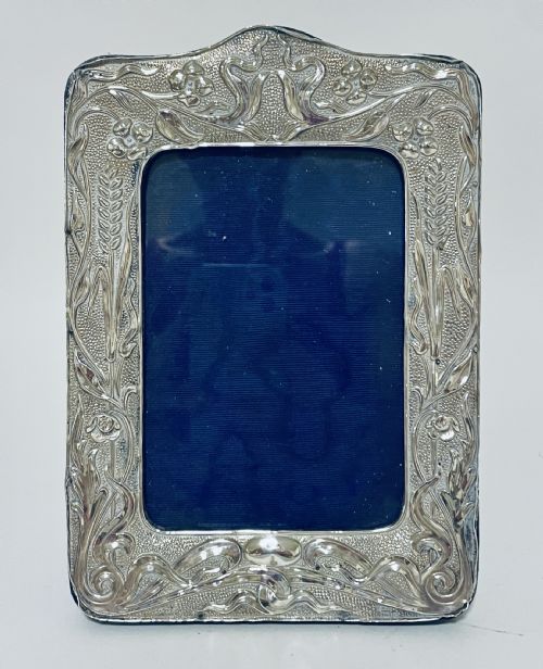 Art Nouveau Silver Photo Frame