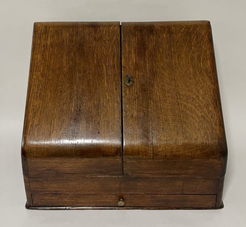 Antique Oak Stationery Cabinet