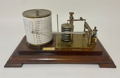 fig 3. Antique Mahogany Barograph by J.Lizars