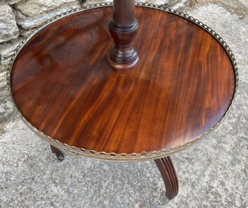 GEORGIAN MAHOGANY TWO TIER DUMB WAITER - ADDITIONAL PHOTO 8