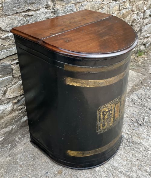 fig 2. Antique Toleware Tea Bin