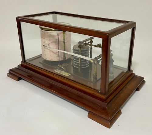 fig 2. Antique Mahogany Barograph by J.Lizars