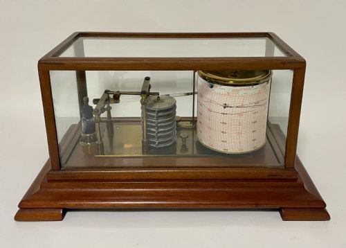 fig 3. Antique Mahogany Barograph by J.Lizars