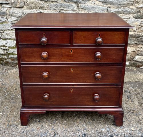 fig 1. Small Georgian Mahogany Chest of Drawers