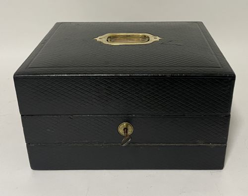 Victorian Leather Writing Box