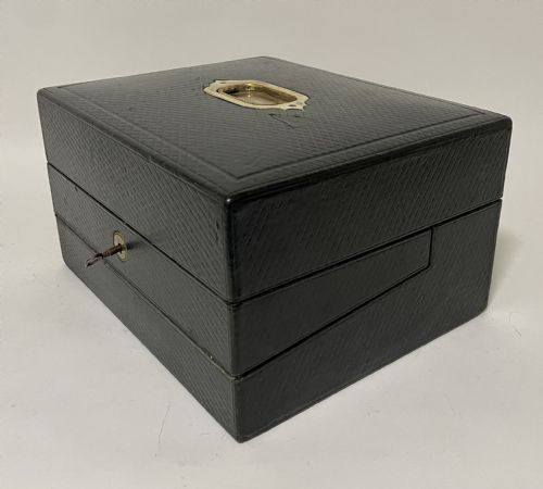 fig 1. Victorian Leather Writing Box