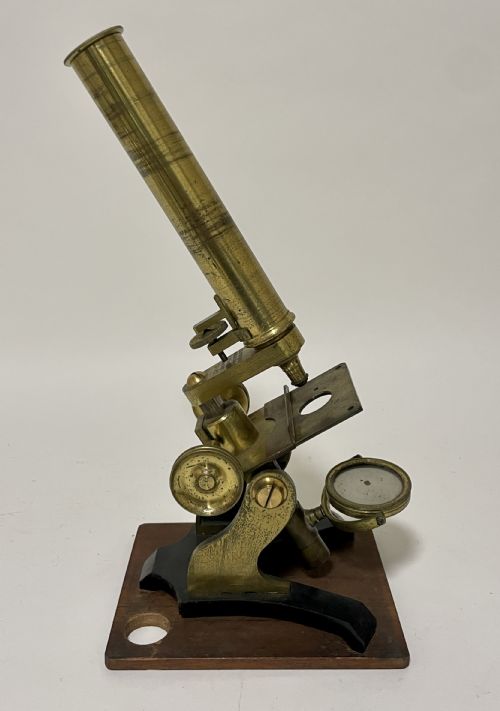 fig 3. Victorian Brass Bar Limb Microscope by J H Steward