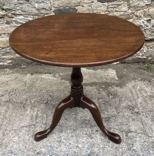 Georgian Mahogany Tilt Top Occasional Table