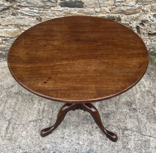 fig 2. Georgian Mahogany Tilt Top Occasional Table