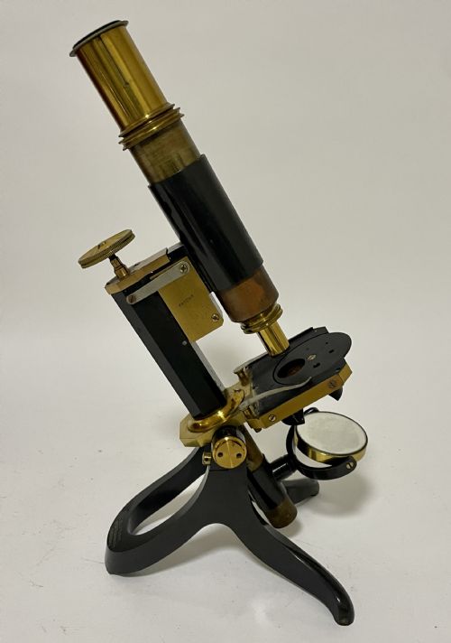 fig 2. Victorian Microscope in Box by Swift and Son