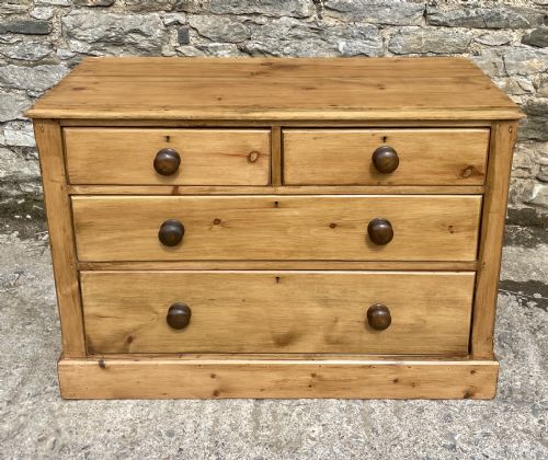 Antique Stripped Pine Chest of Drawers