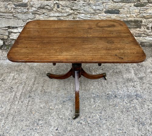 fig 1. Georgian Oak Tilt Top Breakfast Table