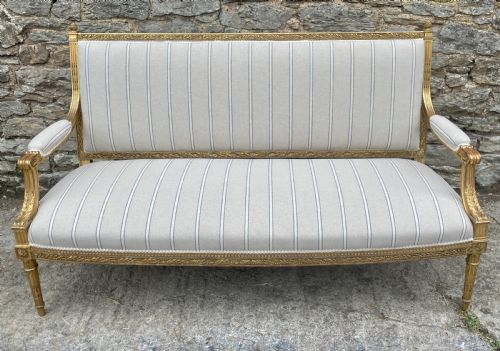 Antique French Giltwood Settee