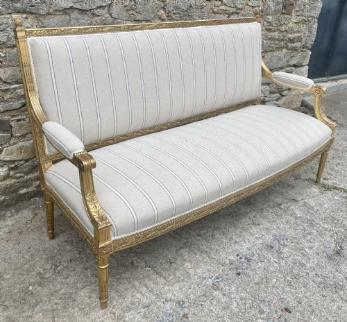 fig 2. Antique French Giltwood Settee